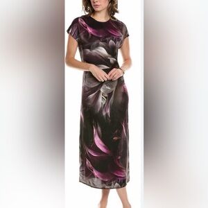 NWOT ALLSAINTS Etta Margeaux Floral Print Midi Dress